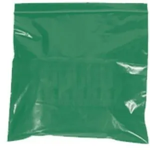 4" x 6" - 2 mil Green Reclosable Poly Bags