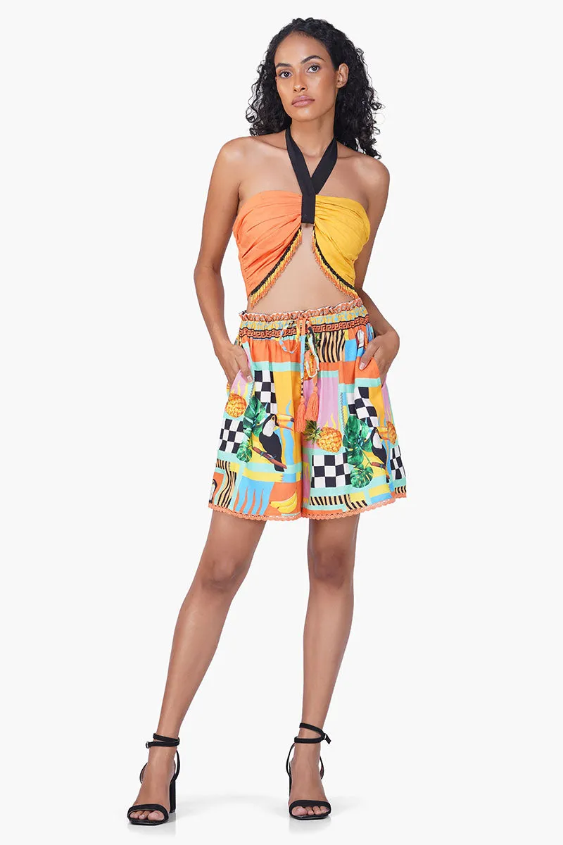 Barbara Toucan Printed Shorts