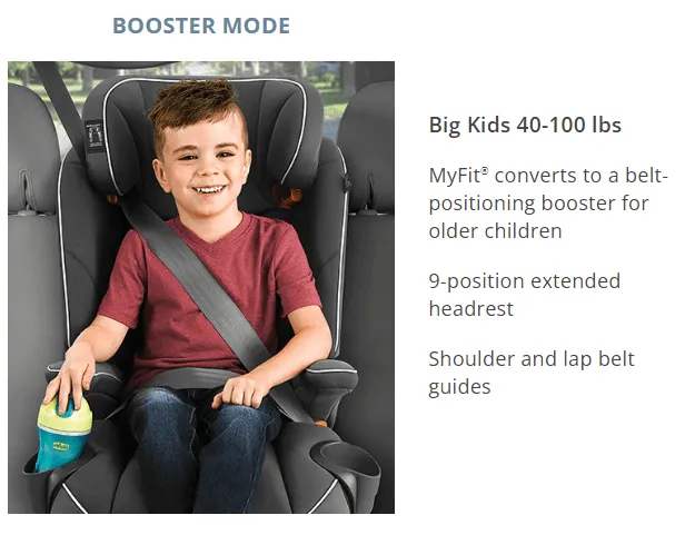 Chicco MyFit® Harness   Booster Car Seat