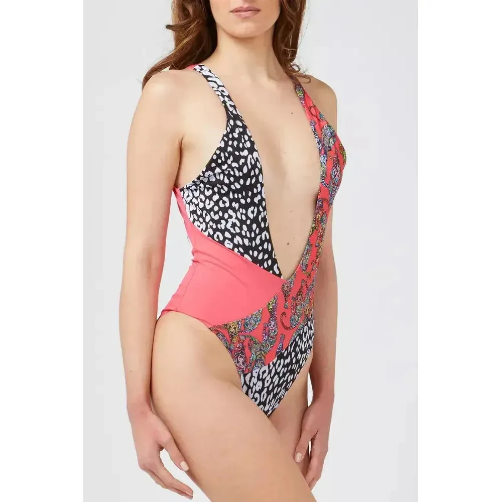 Custo Barcelona Fuchsia Polyester Women Swimsuit