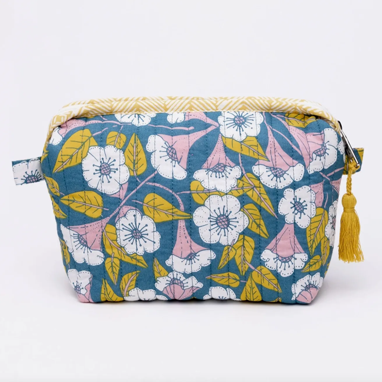 Handker Quilted Zipper Pouch: Evangeline