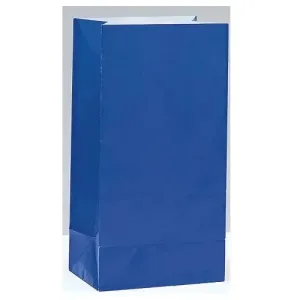 Large Royal Blue Treat Bags 26cm x 14cm - 12 Pkt