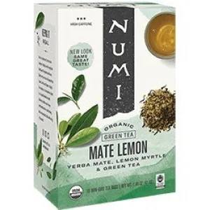 Numi Teas Mate Lemon Green Tea 18 Bag