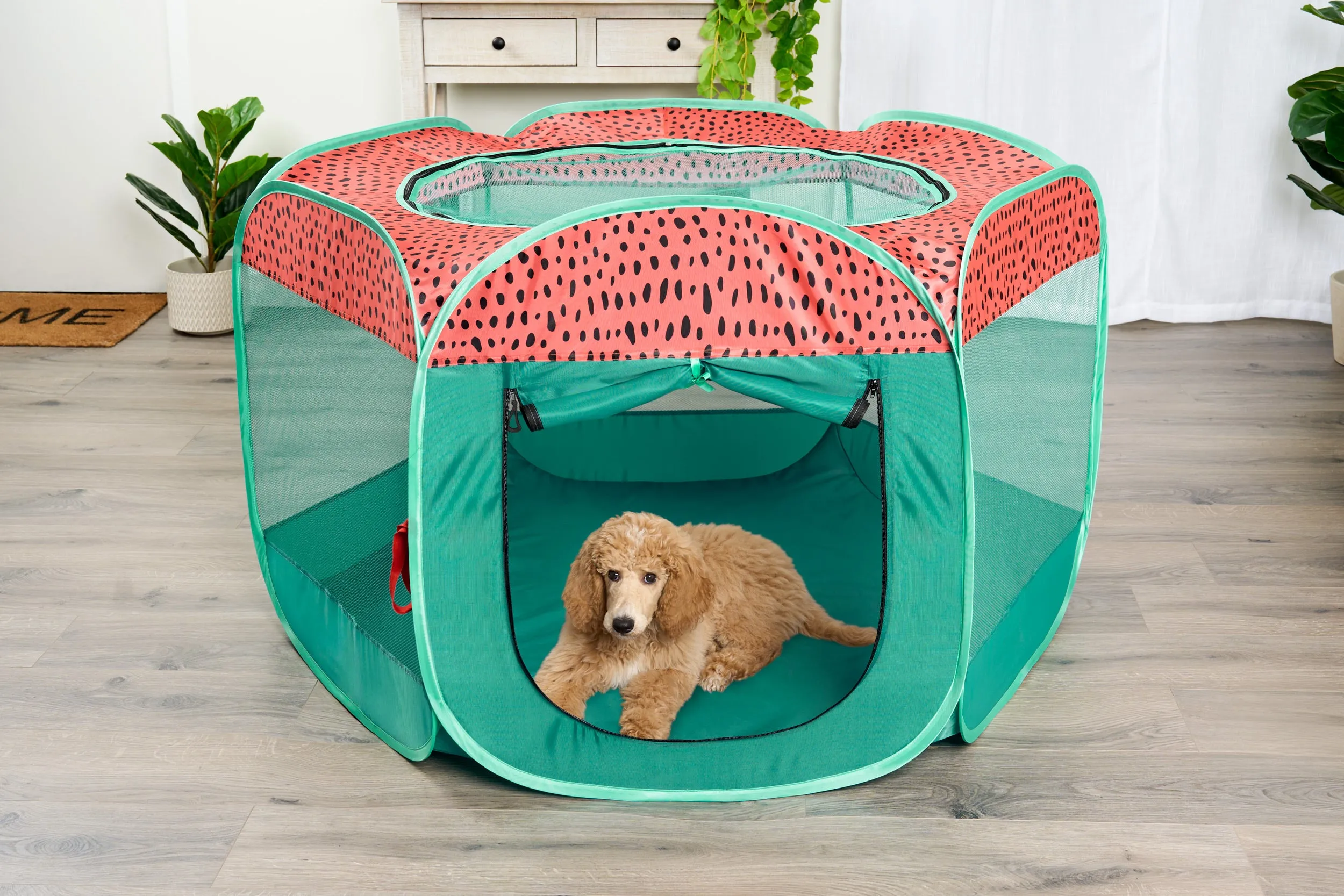 Portable Mesh Pet Playpen