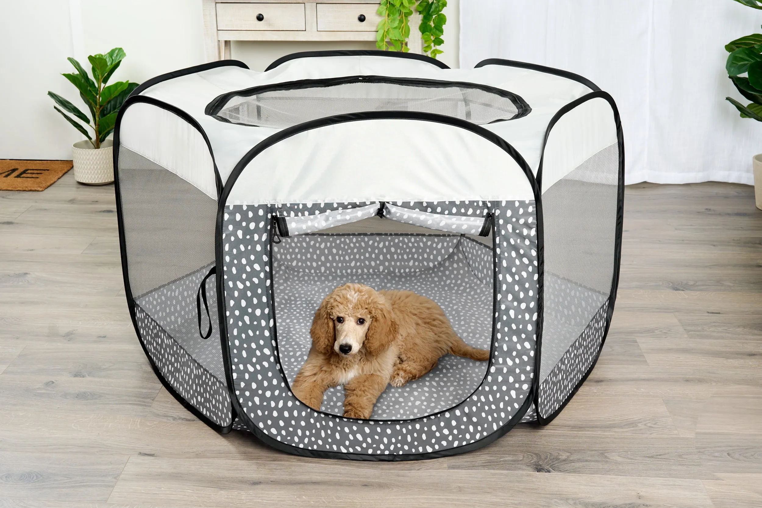 Portable Mesh Pet Playpen