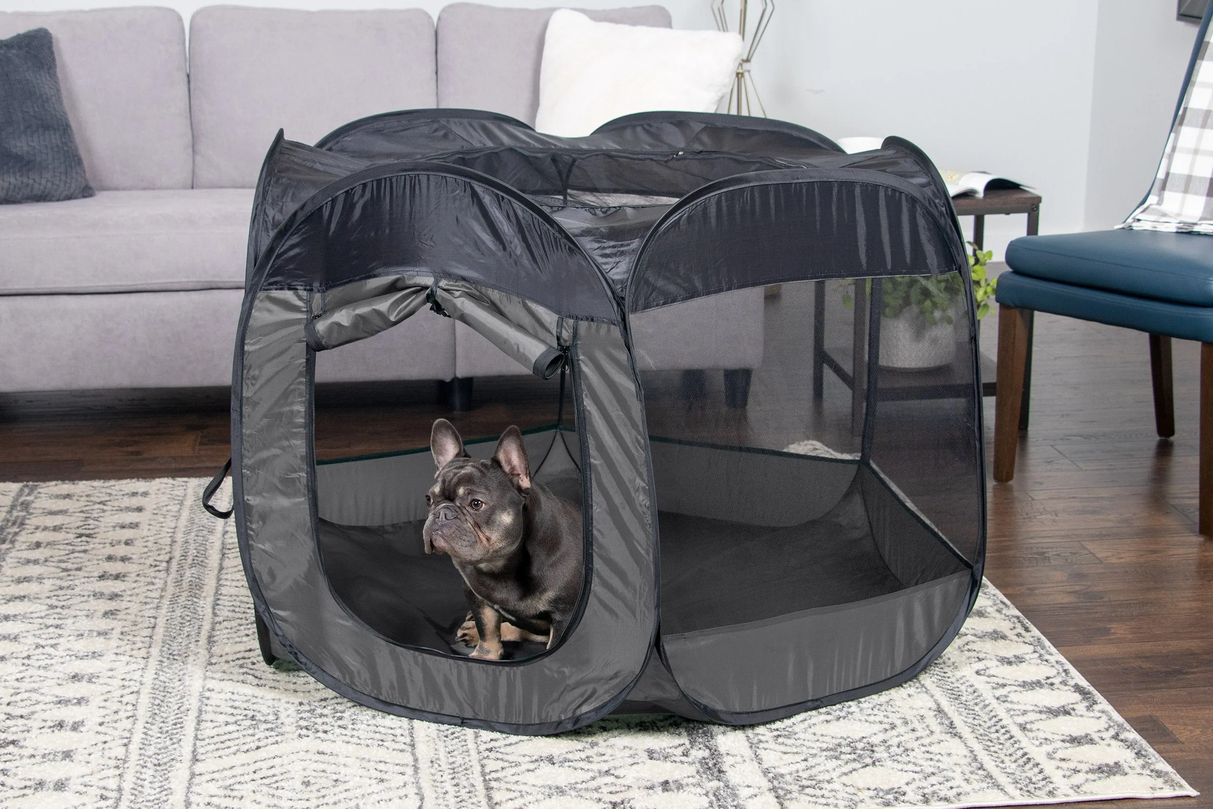 Portable Mesh Pet Playpen