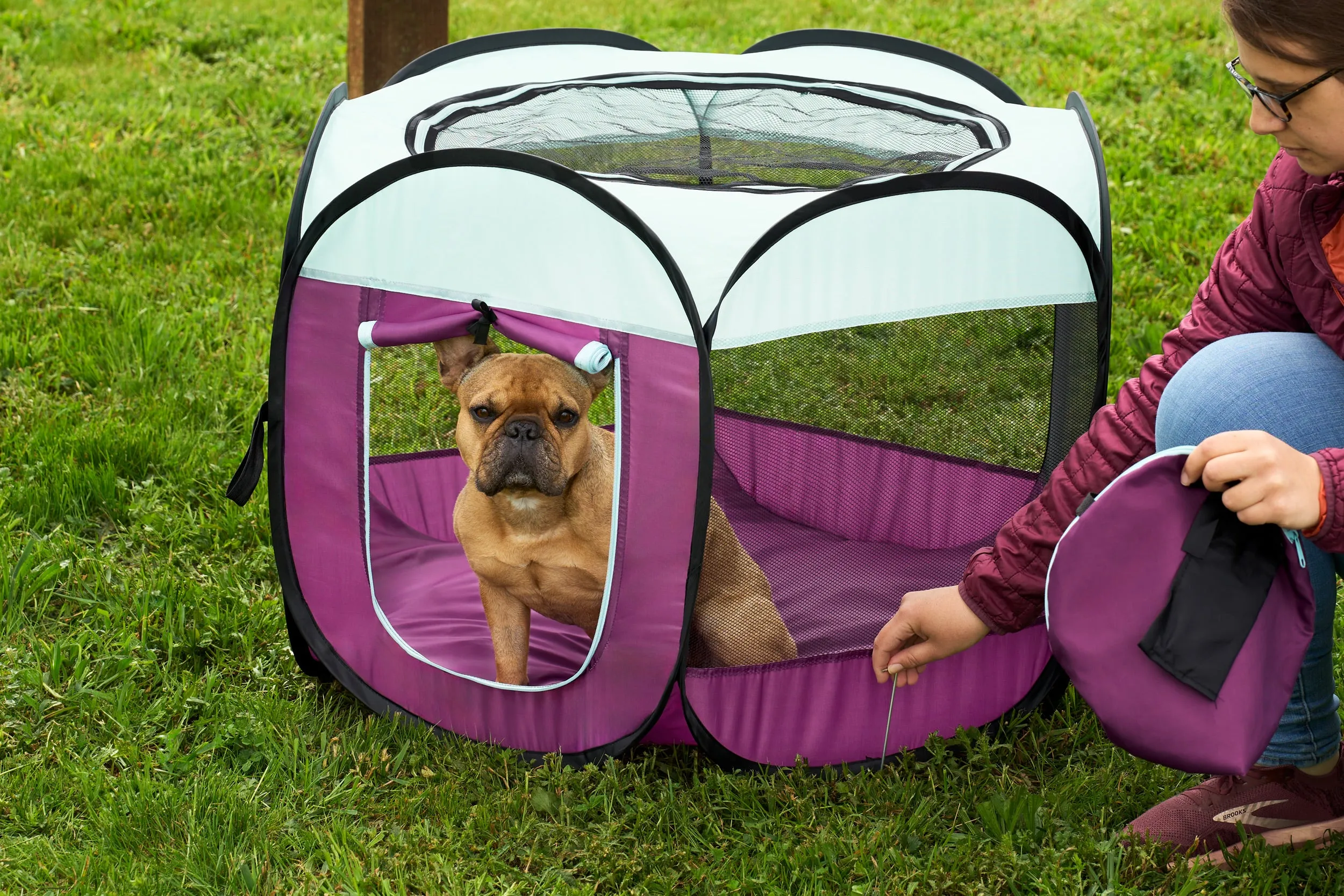 Portable Mesh Pet Playpen