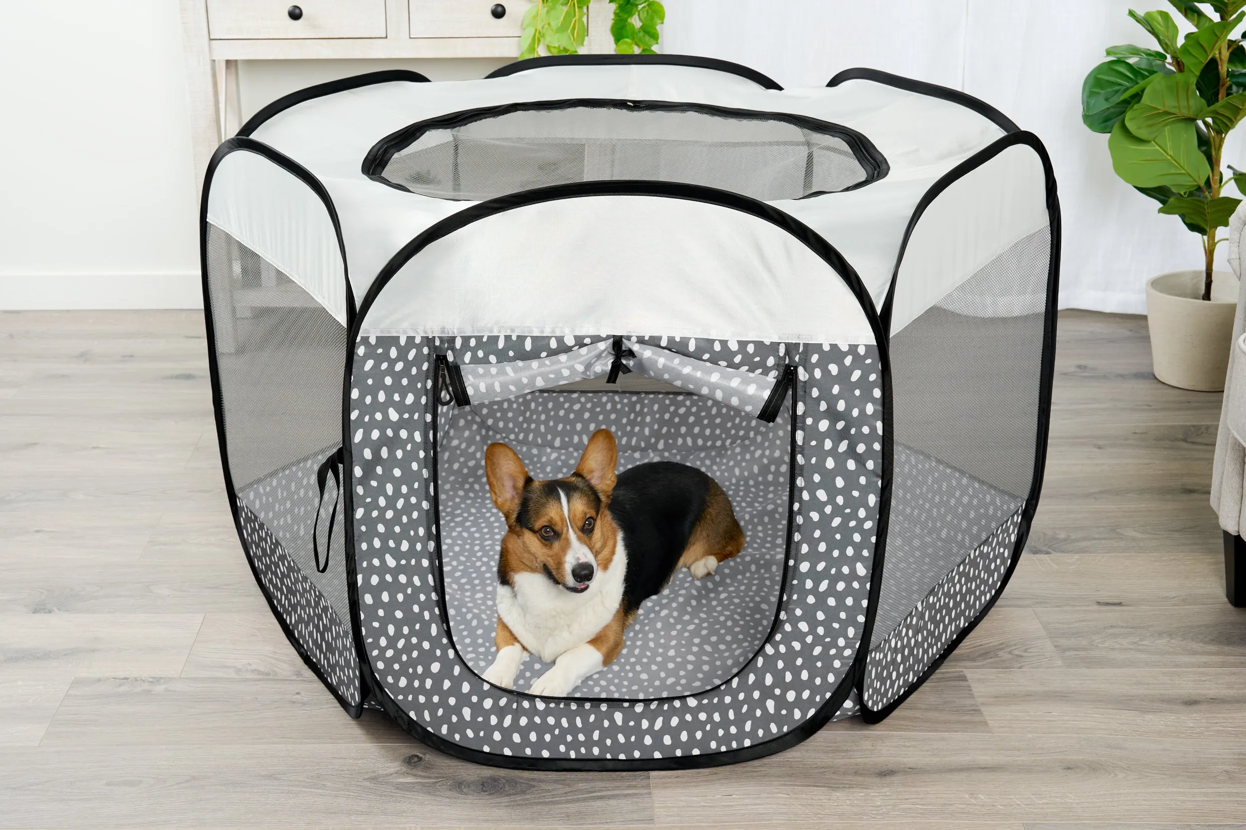 Portable Mesh Pet Playpen