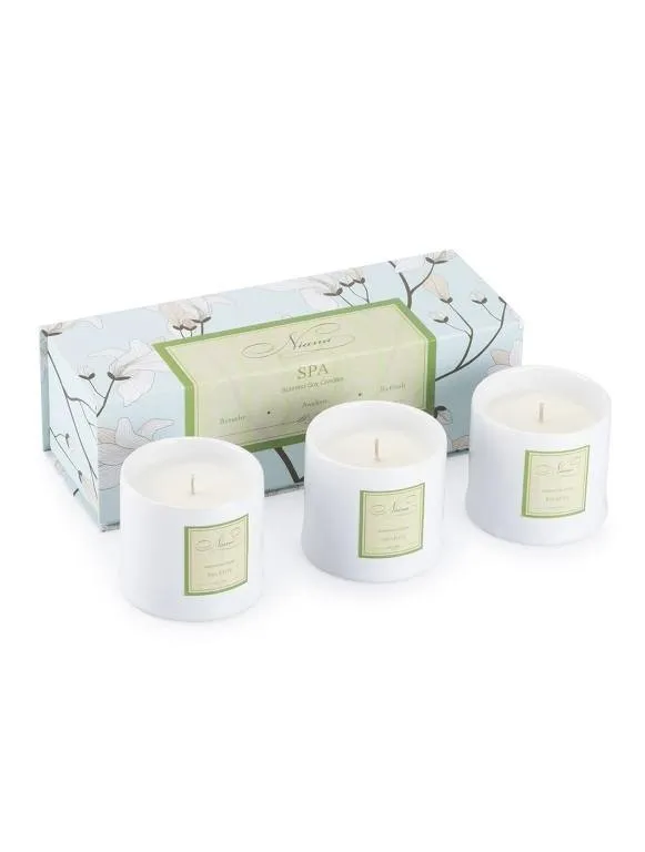 Spa WHITE SOY  Collection - Set of 3 Candles