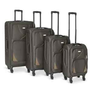 Suitcase Luggage Set On Wheels Set of 4, Assorted Colours