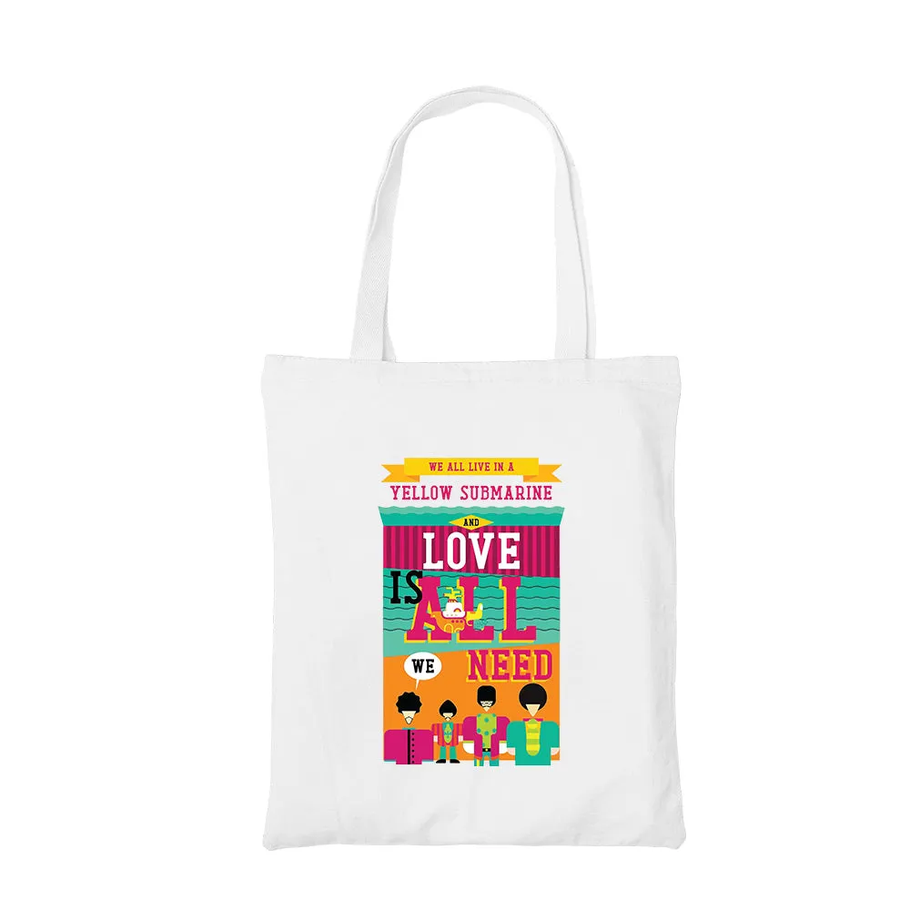 The Beatles Tote Bag - Yellow Submarine Art